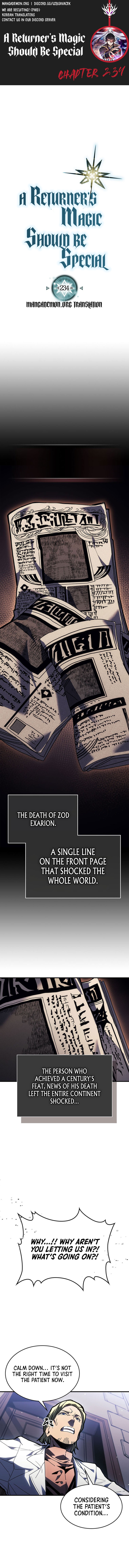 Read A Returner's Magic Should Be Special Manga Online