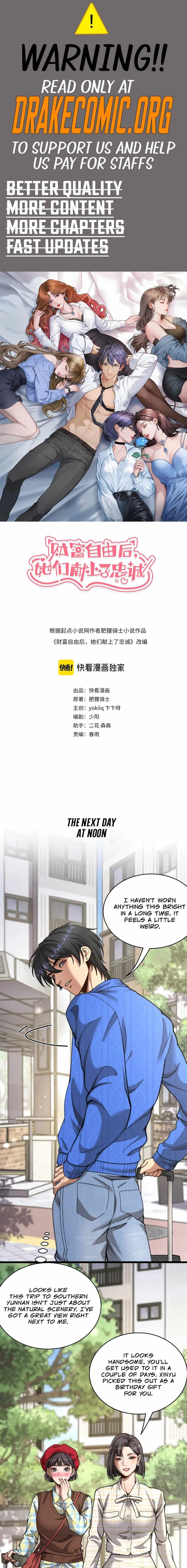 Read After Becoming Financially Free, They Offered Their Loyalty Manga Online