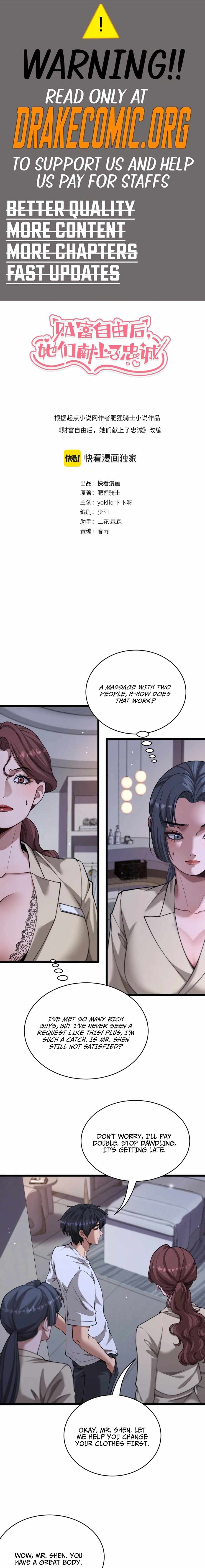 Read After Becoming Financially Free, They Offered Their Loyalty Manga Online