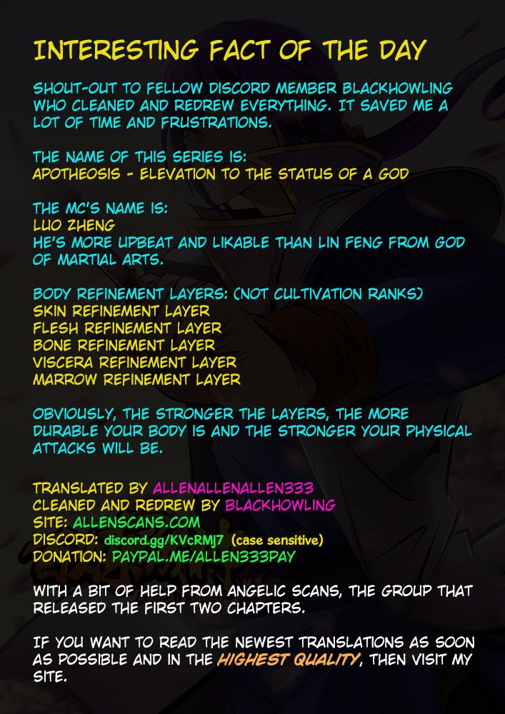 Read Apotheosis Manga Online