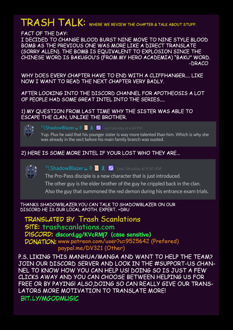 Read Apotheosis Manga Online