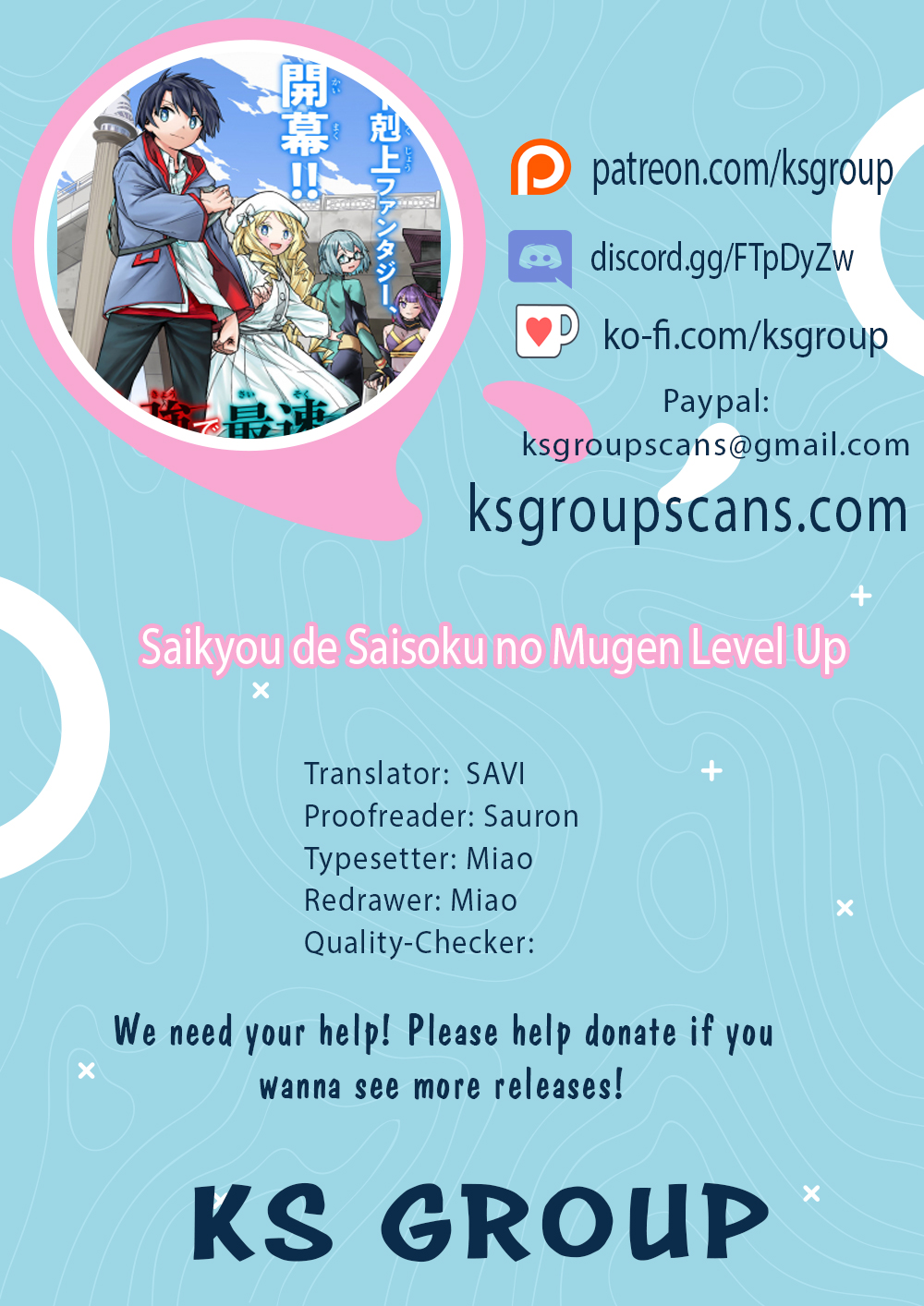 Read Saikyou de Saisoku no Mugen Level Up Manga Online