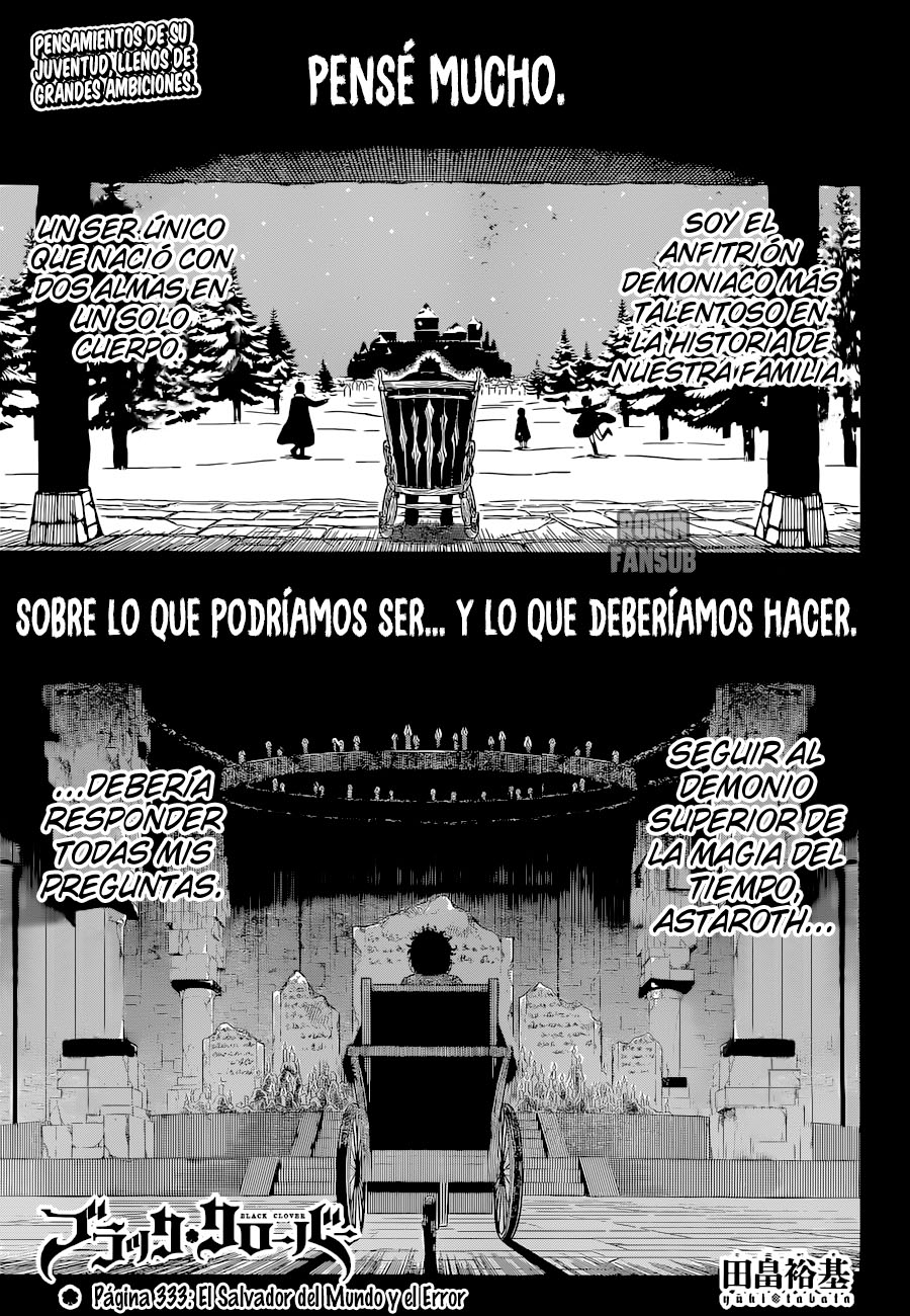 Read Black Clover es Manga Online