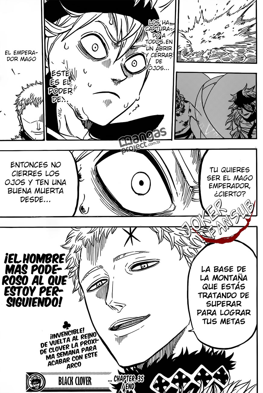 Read Black Clover es Manga Online
