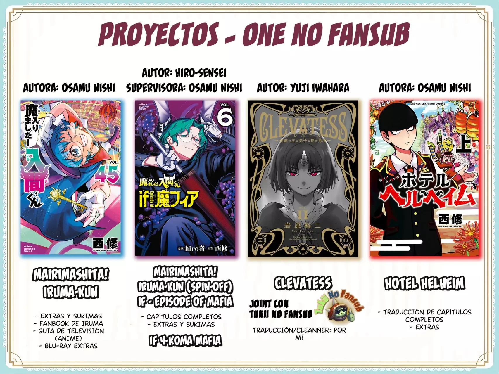 Read Clevatess es Manga Online