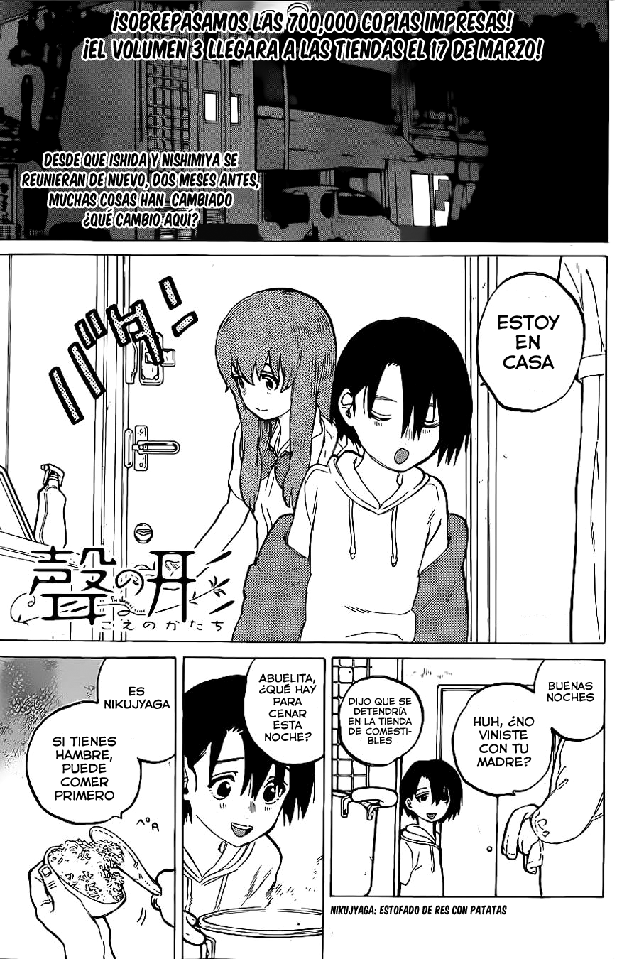 Read Koe no Katachi es Manga Online