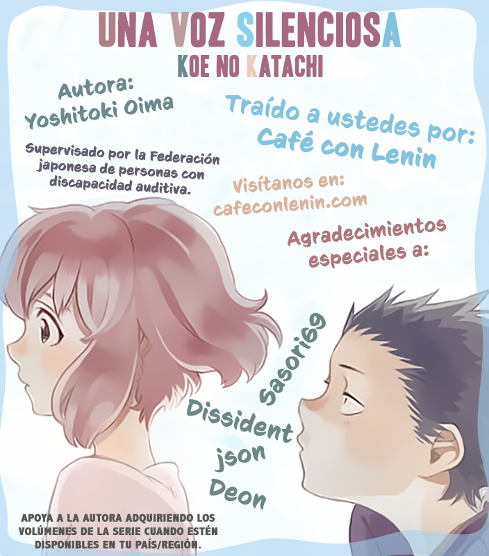 Read Koe no Katachi es Manga Online