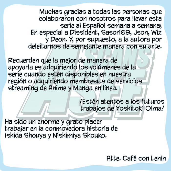 Read Koe no Katachi es Manga Online