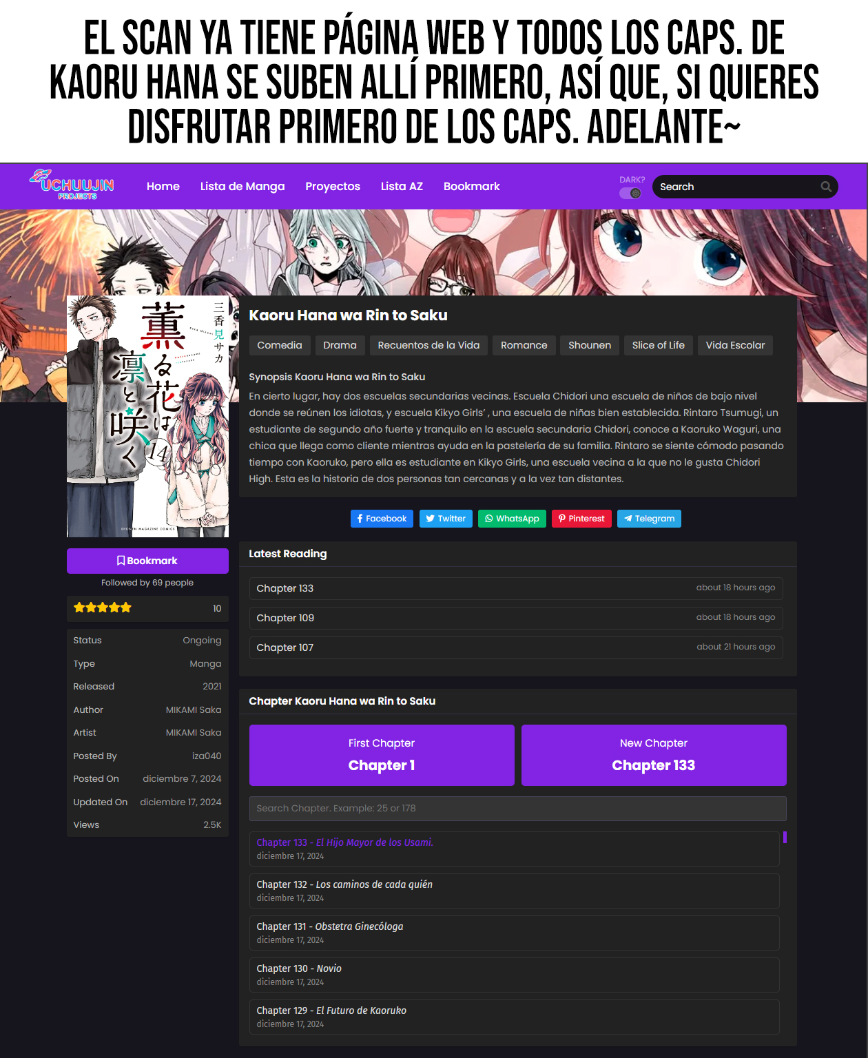 Read La Elegante Flor Florece con Dignidad es Manga Online