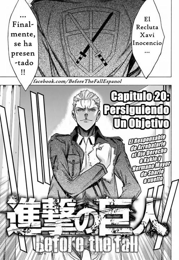 Read Shingeki no Kyojin_ Before The Fall es Manga Online